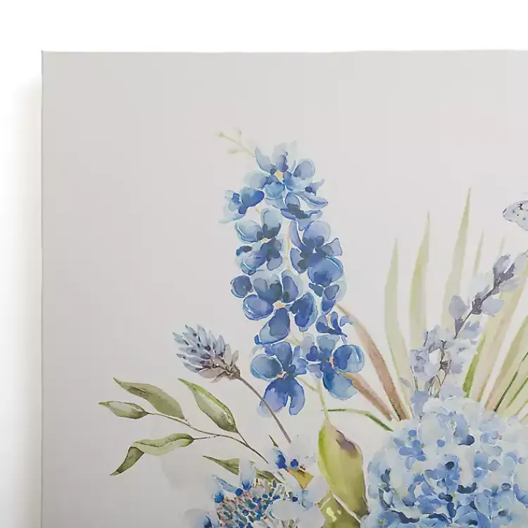 Kirklands Home Canvas Art|Blue Floral in China Vase I Canvas Art Print