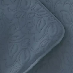 Kirklands Home Quilts|Floral Stitch 2-pc. Twin Quilt Set Blue