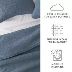 Kirklands Home Quilts|Floral Stitch 2-pc. Twin Quilt Set Blue