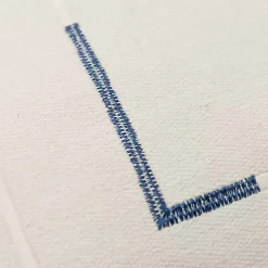 Blue Geometric Woven Lines Throw Pillow Pillows