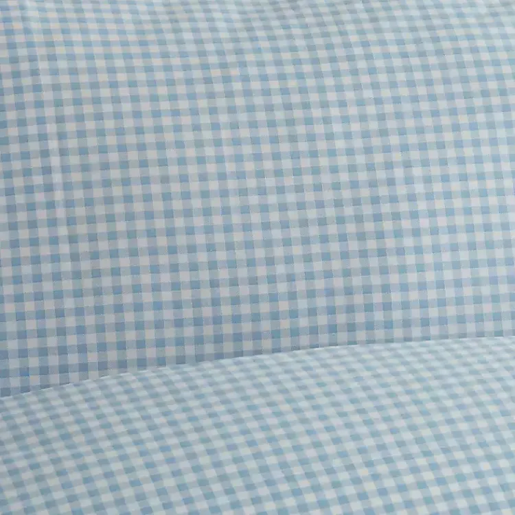 Kirklands Home Bed Sheets|Gingham King 3-pc. Sheet Set Blue