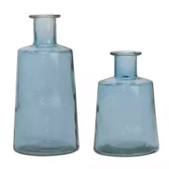 Online Glass Bottle Vases, Set of 2 Vases