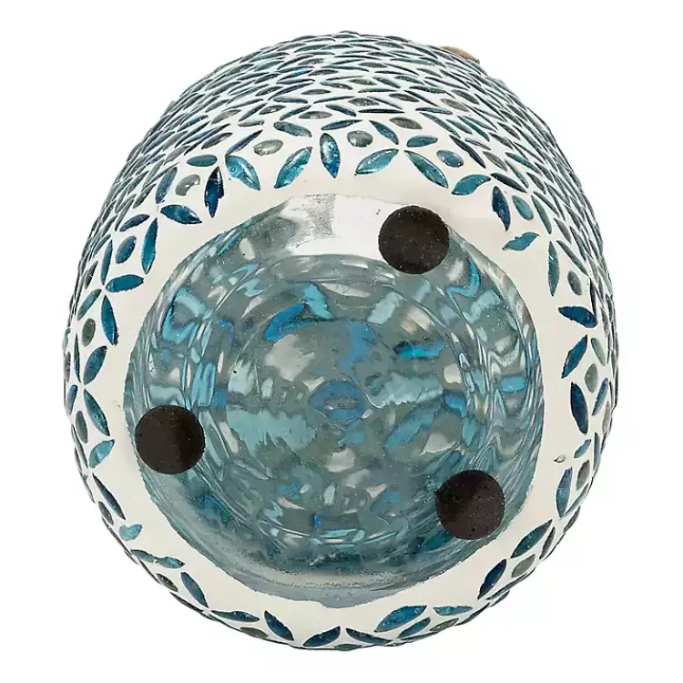 Clearance Blue Glass Mosaic Vase Vases
