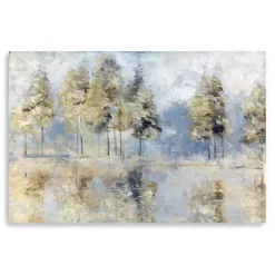 Kirklands Home Canvas Art|Blue Golden Forest Giclee Canvas Art Print