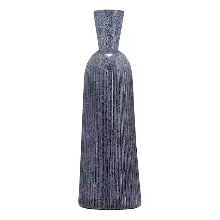 Clearance Grooved Glass Vase, 20in Vases