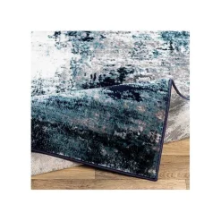 Kirklands Home Area Rugs|Blue Harper Abstract Area Rug, 5x7