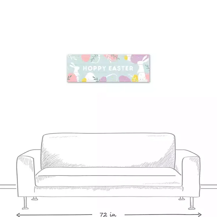 Online Hoppy Easter Canvas Wall Plaque Easter Decorations