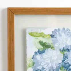 Kirklands Home Framed Art|Blue Hydrangea Blooms Framed Art Print