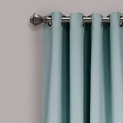 Kirklands Home Curtains & Drapes|Insulated Blackout Curtain Panel Set, 108 in. Blue