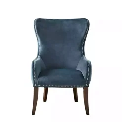 Kirklands Home Accent Chairs|Ivey Button Tufted Accent Chair Blue