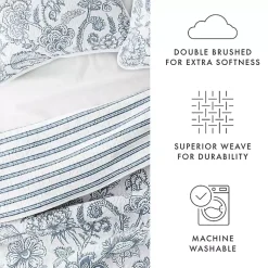 Kirklands Home Quilts|Blue Jacobean Reversible 2-pc. Twin Quilt Set