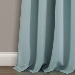 Kirklands Home Curtains & Drapes|Knotted Curtain Panel Set, 95 in. Blue