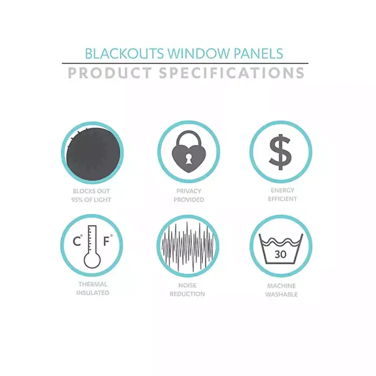 Kirklands Home Curtains & Drapes|Knotted Curtain Panel Set, 95 in. Blue