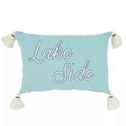 Outlet Lake Side Tassel Lumbar Pillow Pillows
