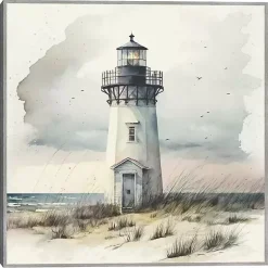 Kirklands Home Canvas Art|Blue Lighthouse Framed Canvas Art Print
