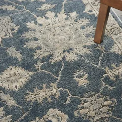 Kirklands Home Area Rugs|Blue Lush Vines Area Rug, 4x6