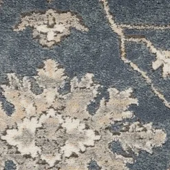 Kirklands Home Area Rugs|Blue Lush Vines Area Rug, 8x10