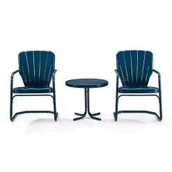 Kirklands Home Outdoor Sets|Madison 3-pc. Chat Set Blue