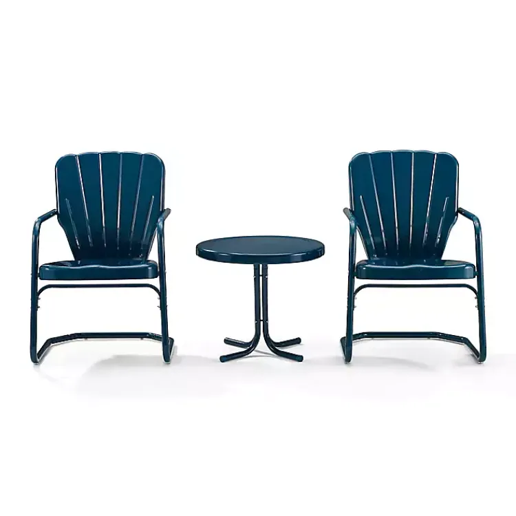 Kirklands Home Outdoor Sets|Madison 3-pc. Chat Set Blue