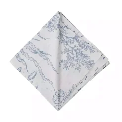 Kirklands Home Table Linens|Blue Makara Reef Napkins, Set of 6