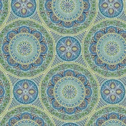 Kirklands Home Outdoor Cushions & Pillows|Blue Medallion Wicker Chair Cushions, Set of 2