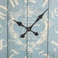 Kirklands Home Clocks|Blue Metal and Rope Wall Clock