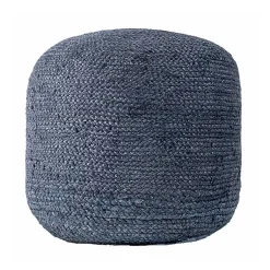 Sale Neely Jute Chevron Braided Pouf Poufs & Floor Cushions