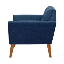 Kirklands Home Accent Chairs|Newman Mid-Century Accent Chair Blue