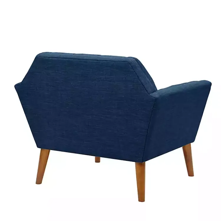 Kirklands Home Accent Chairs|Newman Mid-Century Accent Chair Blue