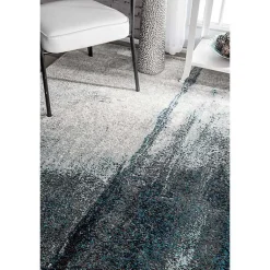 Kirklands Home Area Rugs|Blue Nora Abstract Area Rug, 5x8