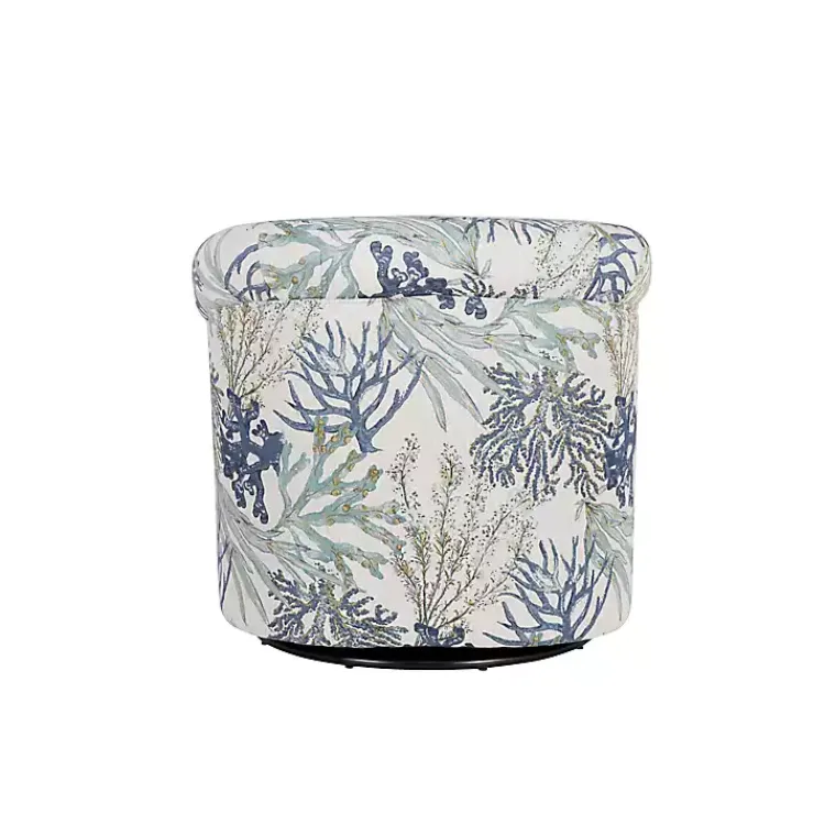 Kirklands Home Accent Chairs|Ocean Bonnie Swivel Accent Chair Blue