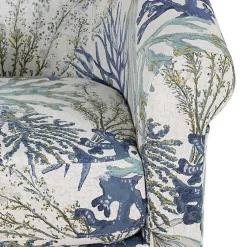 Kirklands Home Accent Chairs|Ocean Bonnie Swivel Accent Chair Blue