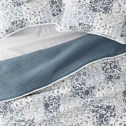 Kirklands Home Quilts|Blue Patchwork Reversible 3-pc. King Quilt Set