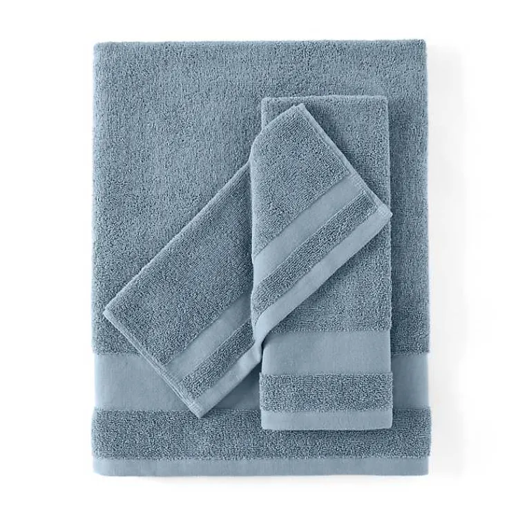 Kirklands Home Bath Towels|6-pc. Essential Cotton Bath Towels Blue