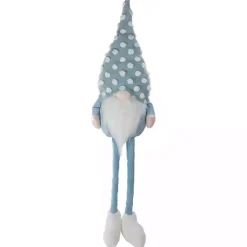 Blue Polka Dotted Gnome Shelf Sitter Statues & Figurines