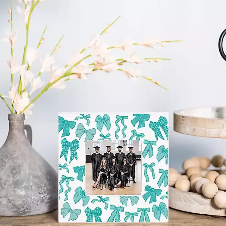 Online Blue Preppy Bows Picture Frame Picture Frames
