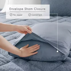 Kirklands Home Comforters|Quilted Teddy 3-pc. King Comforter Set Blue