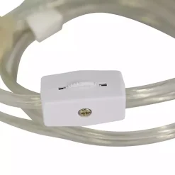 Kirklands Home Table Lamps|Blue Ribbed Stoneware Table Lamp White