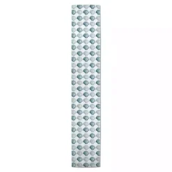 Kirklands Home Table Linens|Blue Scallop Seashells Table Runner, 90 in.