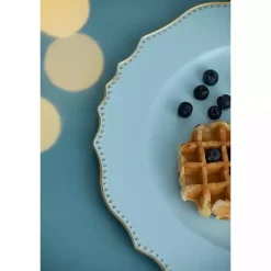 Kirklands Home Serving & Entertaining|Scalloped Beaded Rim Chargers, Set of 4 Blue