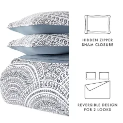 Kirklands Home Quilts|Blue Scalloped Reversible 2-pc. Twin Quilt Set