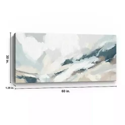 Kirklands Home Canvas Art|Blue Seaside Abstract Canvas Art Print