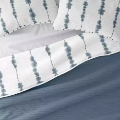 Kirklands Home Quilts|Blue Shibori Reversible 3-pc. Queen Quilt Set