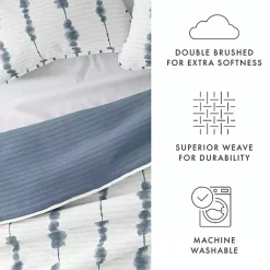 Kirklands Home Quilts|Blue Shibori Reversible 3-pc. King Quilt Set