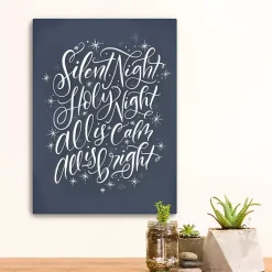 Sale Silent Night Christmas Wall Plaque Christmas Art & Wall Decor