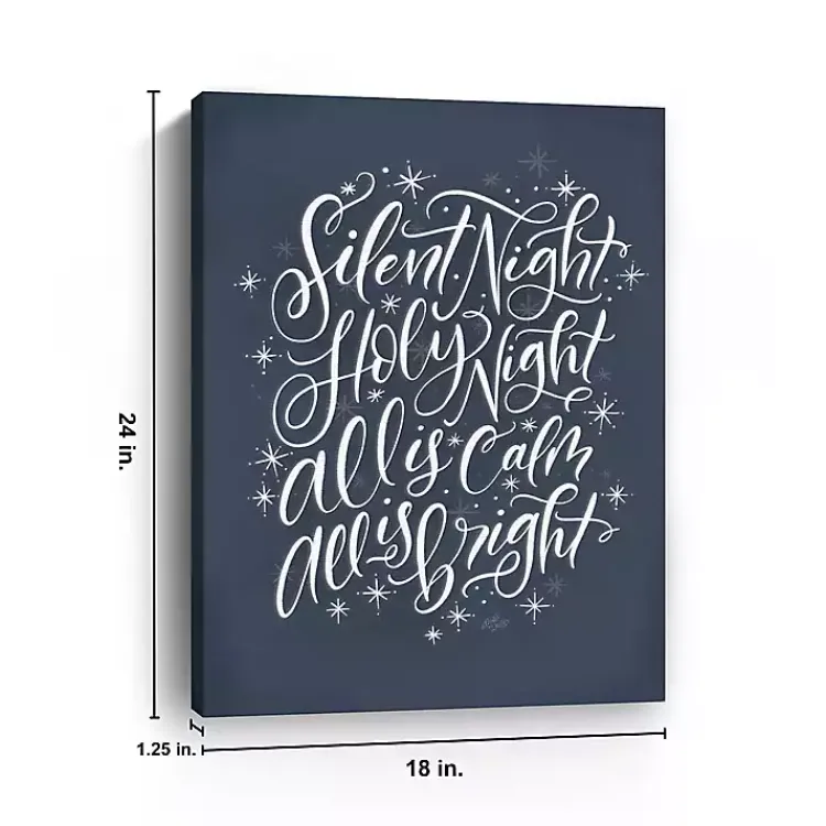 Sale Silent Night Christmas Wall Plaque Christmas Art & Wall Decor