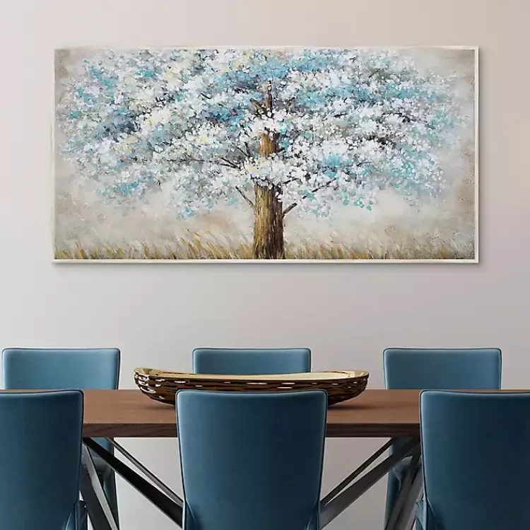 Kirklands Home Canvas Art|Blue Solitude Framed Canvas Art Print