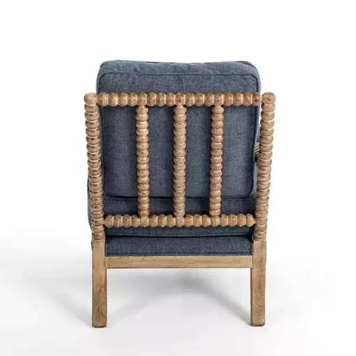 Kirklands Home Accent Chairs|Spencer Spindle Armchair Blue