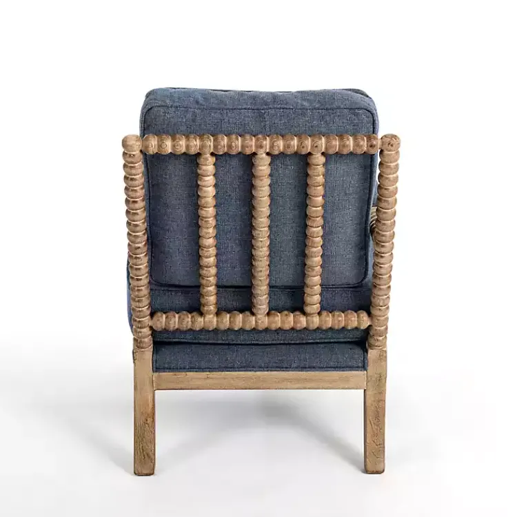 Kirklands Home Accent Chairs|Spencer Spindle Armchair Blue