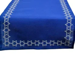 Kirklands Home Table Linens|Blue Star of David Hanukkah Table Runner